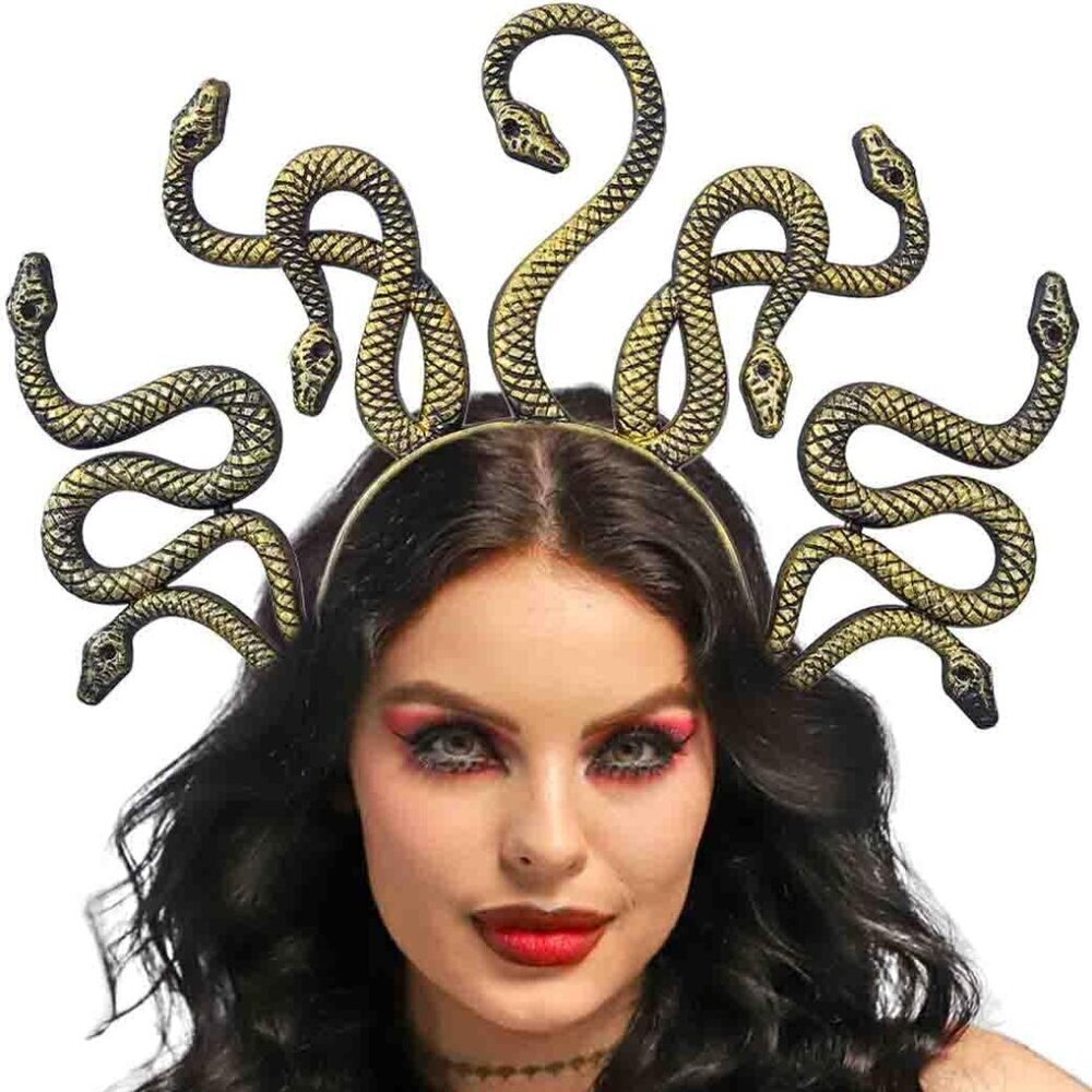 Women Snake Headband Plastic Medusa Hair Accessory for Halloween Festival
